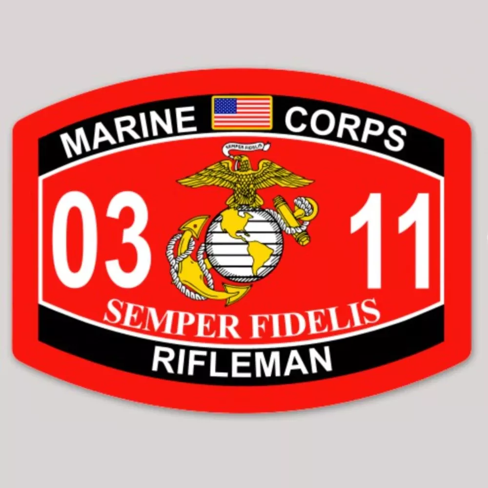 0311 Rifleman Marine Corps MOS Decal
