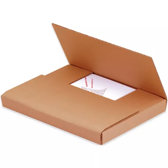 10-1/4" x 10-1/4" x 1" Easy-Fold Mailer