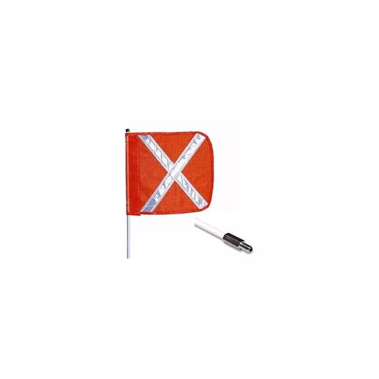 10 Ft Non Lighted Whip, Orange Flag - Model FS10X-SPQD-O
