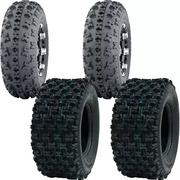 (All 4 Tires) 21x7-10 & 20x10-9 NEW Ocelot P357, P348 ATV Tire Set | 748-P348-P357-0015-1-K4