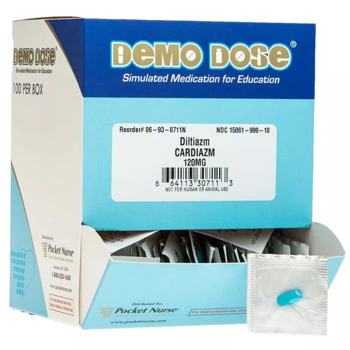 Demo Dose DilTIAZm (Cardizm) 120 mg -For Training Use Only