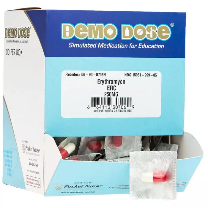 Demo Dose Erythromycn (Erc) 250mg -For Training Use Only