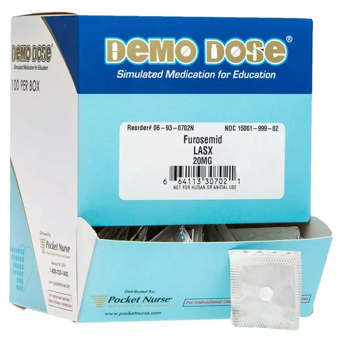 Demo Dose Furosemid (Lasx) 20mg -For Training Use Only