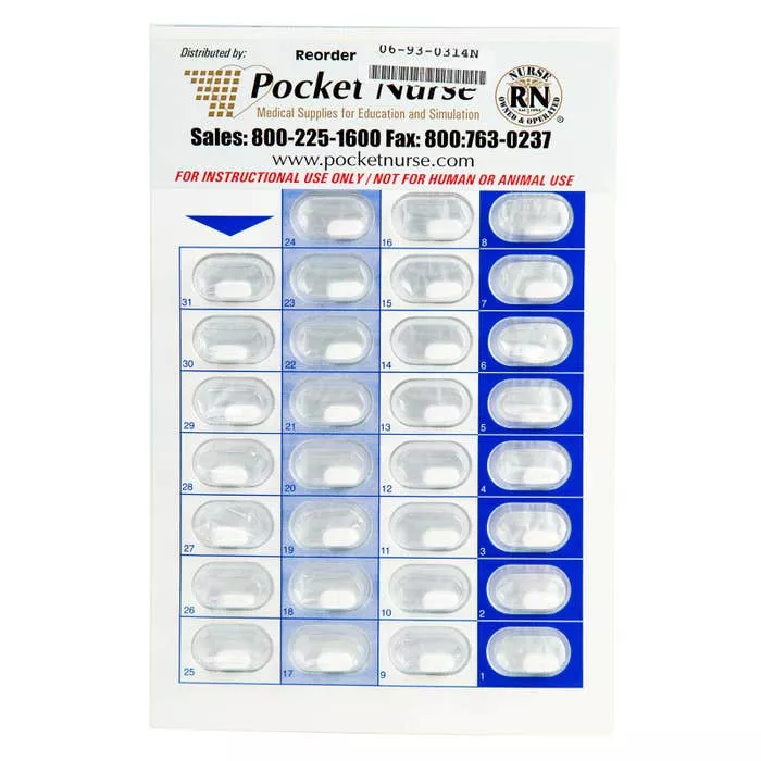 Demo Dose Long Term Potassim 20 mEq Medication Pack -For Training Use Only