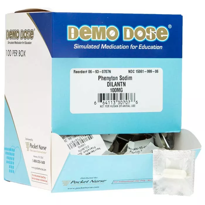 Demo Dose Phenyton Sodim (Dilantn) 100mg capsule UD -For Training Use Only
