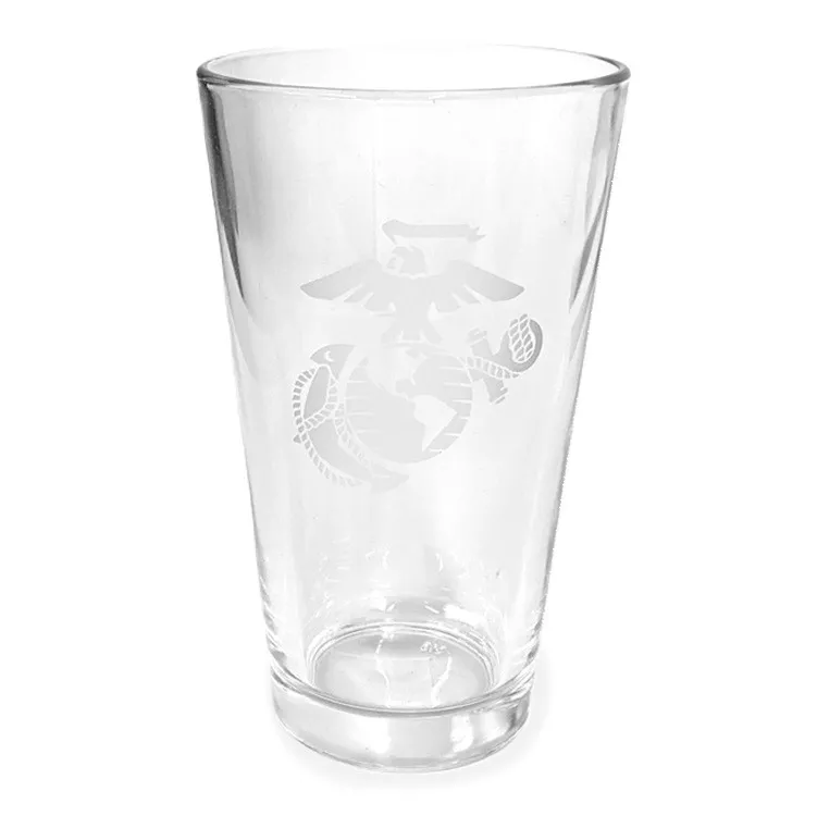 Eagle, Globe, & Anchor 16oz USMC Pint Glass