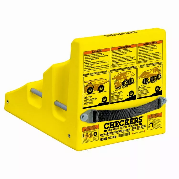 Lightweight Yellow Wheel Chock