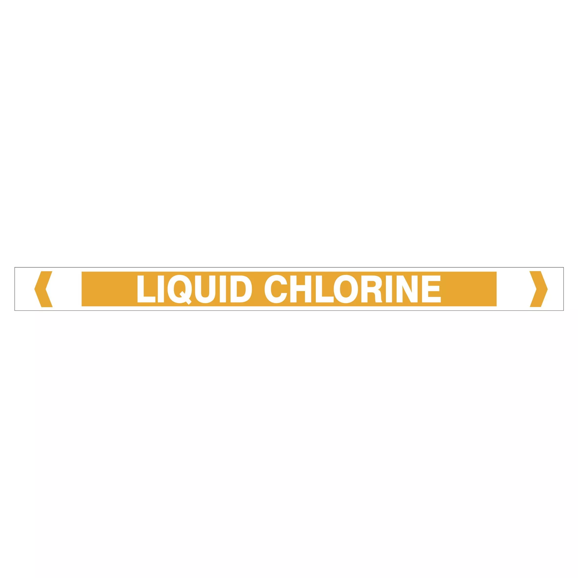 Liquid Chlorine Pipe Markers