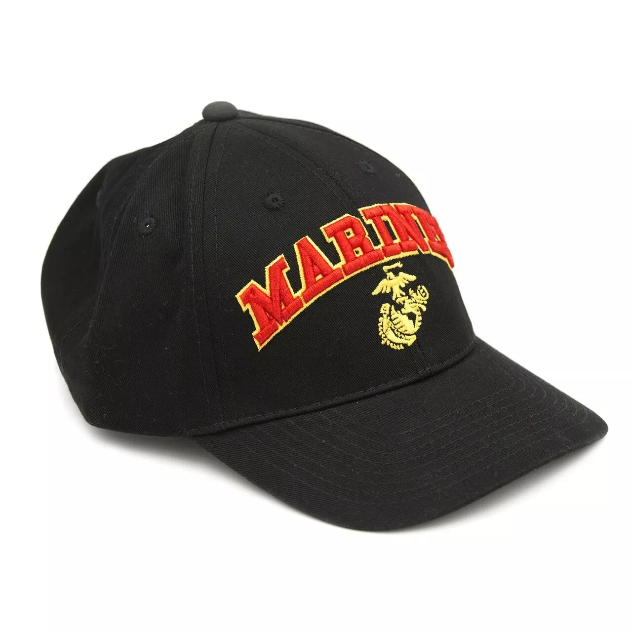 Marines Black Embroidered EGA Cover