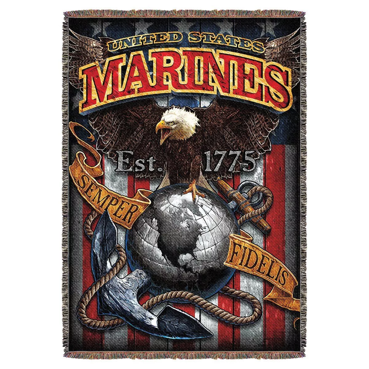 United States Marines Throw Blanket (53″ x 70″)