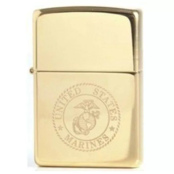 Zippo United States Marines Brass Lighter